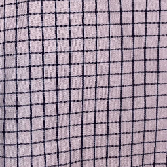 Michael Kors Mini Windowpane Dress Shirt, White XL - Picture 3 of 5